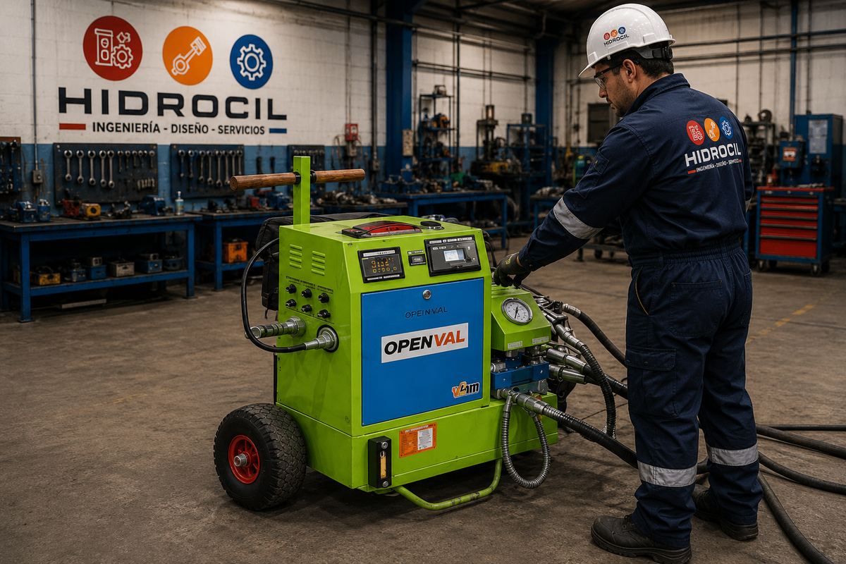 Central hidráulica autónoma fabricada por HIDROCIL