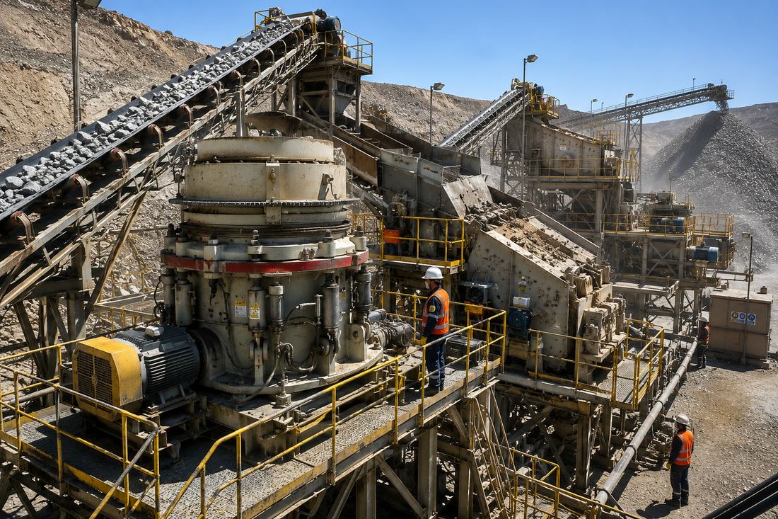 Planta de chancado de minerales